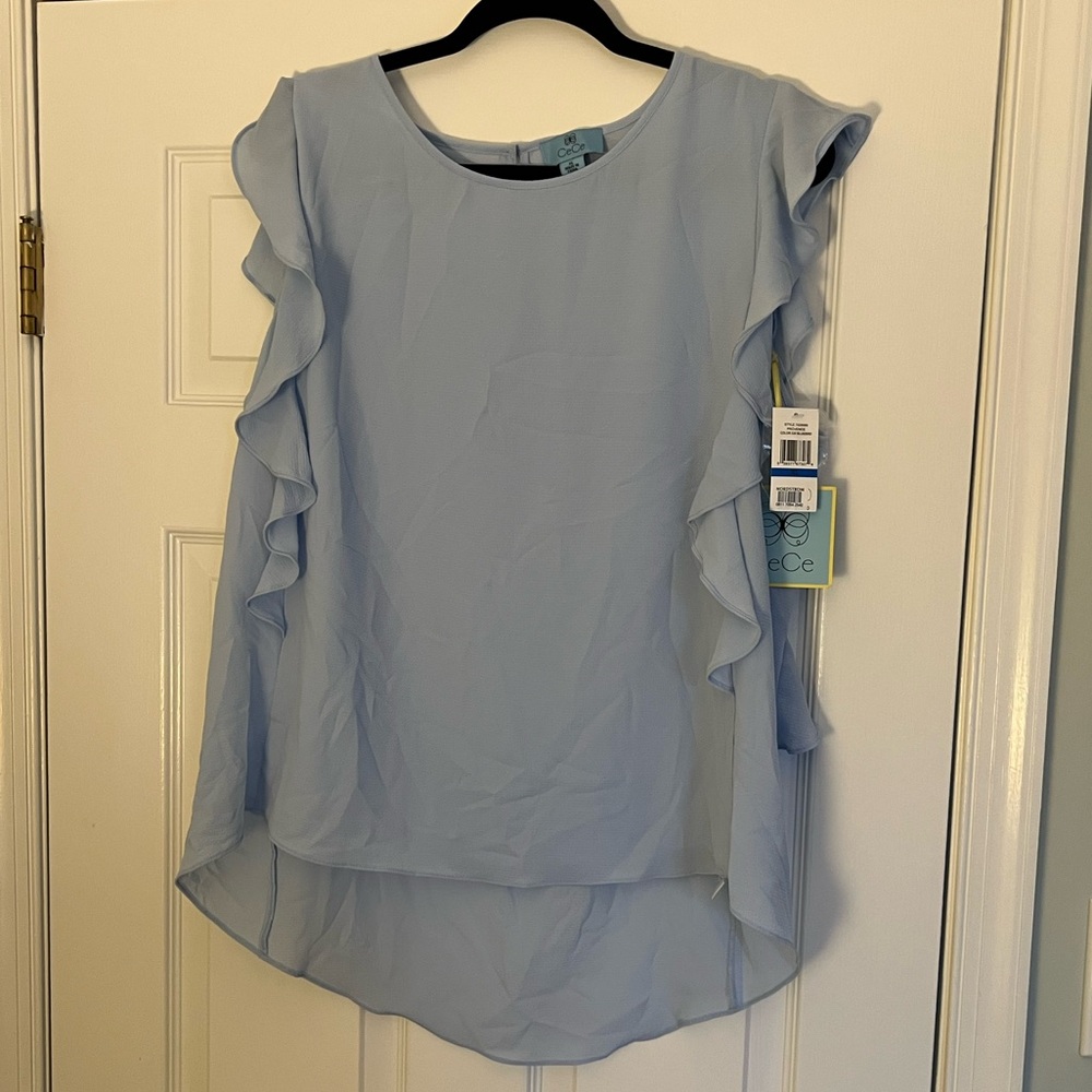 CeCe blue top (XL)- NWT